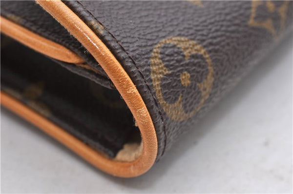 Authentic Louis Vuitton Monogram Pochette Twin PM Shoulder Bag M51854 LV 1134D