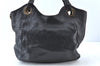 Authentic Christian Dior Cannage Shoulder Tote Bag Leather Black 1134E