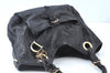 Authentic Christian Dior Cannage Shoulder Tote Bag Leather Black 1134E