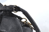 Authentic Christian Dior Cannage Shoulder Tote Bag Leather Black 1134E