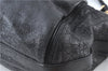 Authentic Christian Dior Cannage Shoulder Tote Bag Leather Black 1134E
