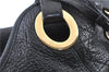 Authentic Christian Dior Cannage Shoulder Tote Bag Leather Black 1134E