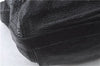 Authentic Christian Dior Cannage Shoulder Tote Bag Leather Black 1134E