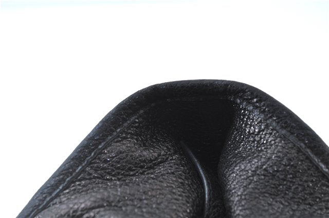 Authentic Christian Dior Cannage Shoulder Tote Bag Leather Black 1134E