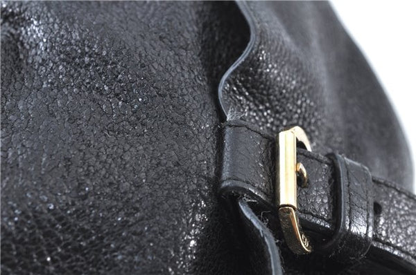 Authentic Christian Dior Cannage Shoulder Tote Bag Leather Black 1134E