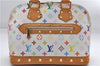 Auth Louis Vuitton Monogram Multicolor Alma PM Hand Bag White M92647 LV 1135E