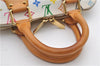 Auth Louis Vuitton Monogram Multicolor Alma PM Hand Bag White M92647 LV 1135E