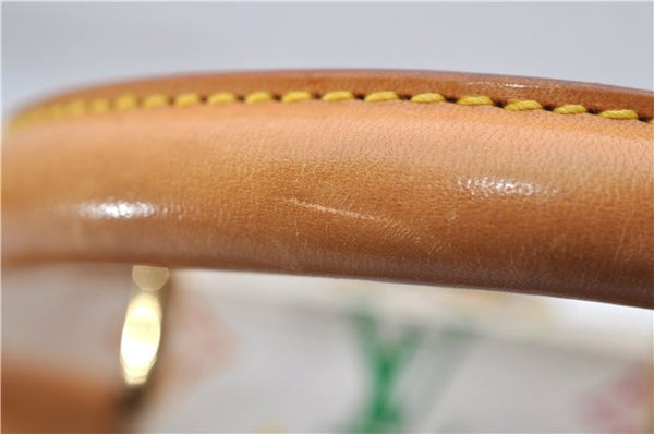 Auth Louis Vuitton Monogram Multicolor Alma PM Hand Bag White M92647 LV 1135E