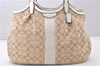 Authentic COACH Signature Shoulder Tote Bag Canvas Leather F28503 Beige 1135F