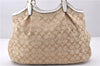 Authentic COACH Signature Shoulder Tote Bag Canvas Leather F28503 Beige 1135F