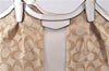 Authentic COACH Signature Shoulder Tote Bag Canvas Leather F28503 Beige 1135F