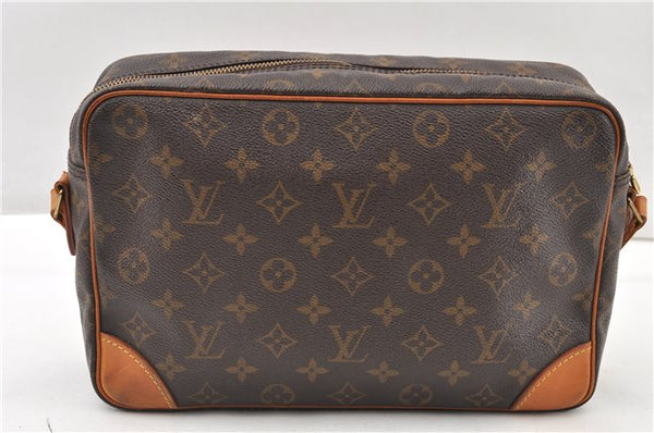 Authentic Louis Vuitton Monogram Trocadero 30 Shoulder Cross Bag M51272 LV 1135G