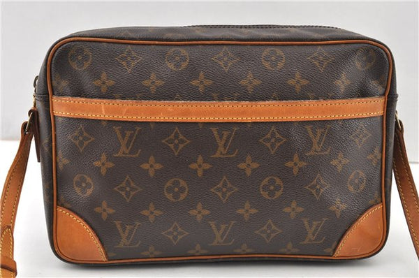 Authentic Louis Vuitton Monogram Trocadero 30 Shoulder Cross Bag M51272 LV 1136G