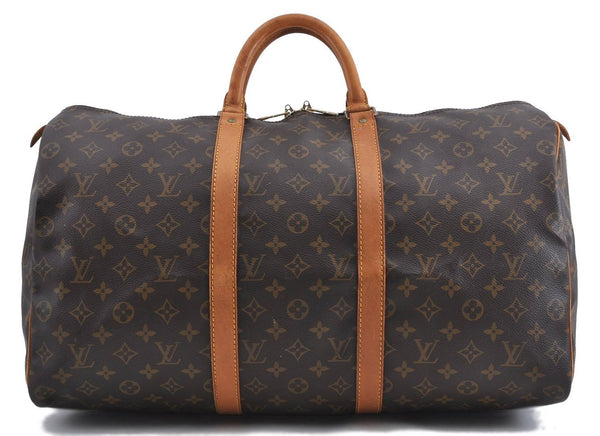 Authentic Louis Vuitton Monogram Keepall 50 Boston Bag M41426 LV 1139D