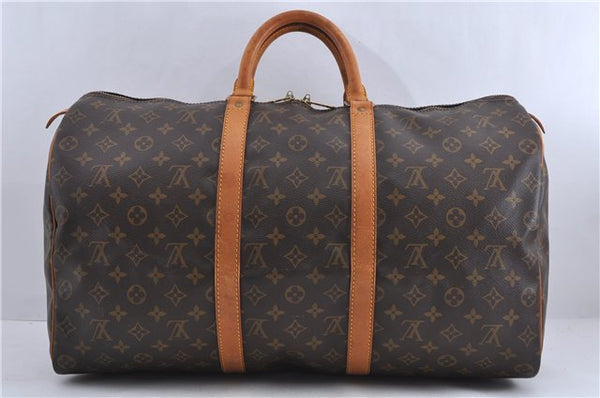 Authentic Louis Vuitton Monogram Keepall 50 Boston Bag M41426 LV 1139D