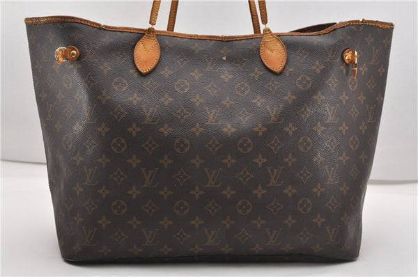 Authentic Louis Vuitton Monogram Neverfull GM Tote Bag M40157 LV Junk 1139G