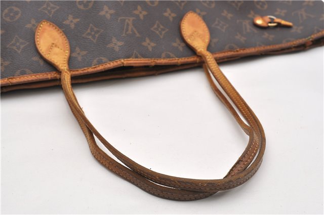 Authentic Louis Vuitton Monogram Neverfull GM Tote Bag M40157 LV Junk 1139G