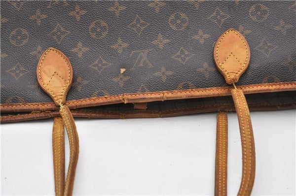 Authentic Louis Vuitton Monogram Neverfull GM Tote Bag M40157 LV Junk 1139G