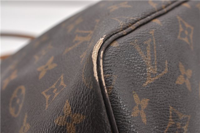 Authentic Louis Vuitton Monogram Neverfull GM Tote Bag M40157 LV Junk 1139G