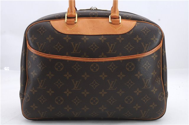 Authentic Louis Vuitton Monogram Deauville Hand Bag M47270 LV 1142D