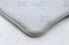 Auth Louis Vuitton Monogram White Zipped Pouch PM Coin Purse M67809 LV 1142E