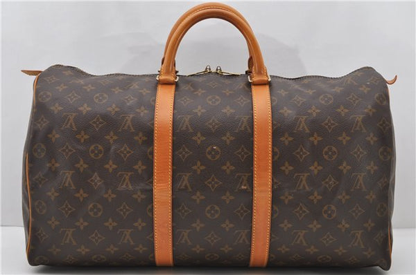 Authentic Louis Vuitton Monogram Keepall 50 Boston Bag M41426 LV 1143D