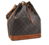 Authentic Louis Vuitton Monogram Noe Shoulder Drawstring Bag M42224 LV 1143G