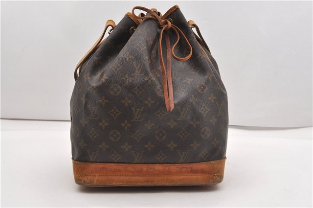 Authentic Louis Vuitton Monogram Noe Shoulder Drawstring Bag M42224 LV 1143G