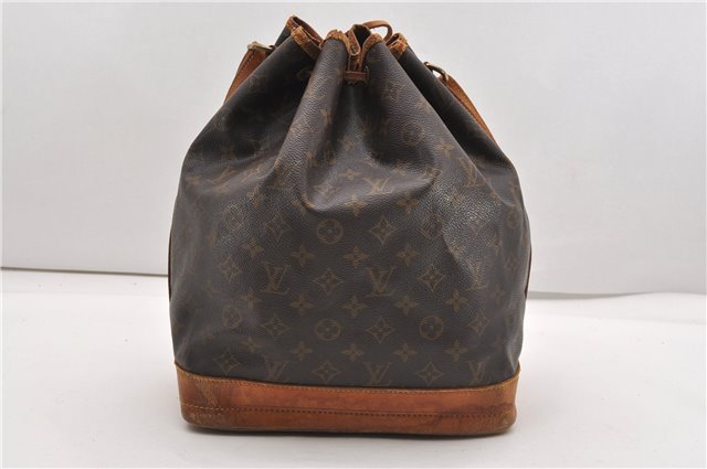Authentic Louis Vuitton Monogram Noe Shoulder Drawstring Bag M42224 LV 1143G
