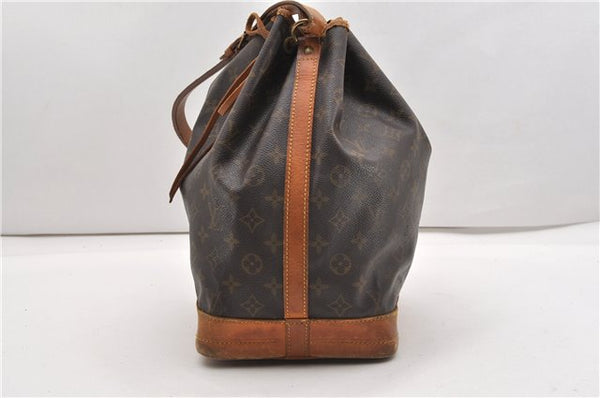 Authentic Louis Vuitton Monogram Noe Shoulder Drawstring Bag M42224 LV 1143G
