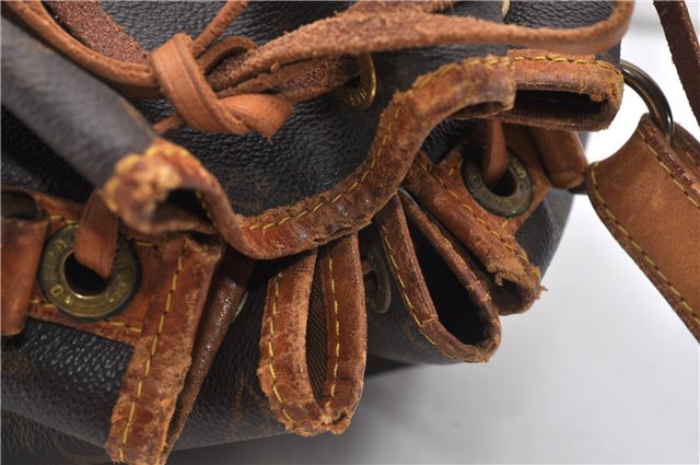 Authentic Louis Vuitton Monogram Noe Shoulder Drawstring Bag M42224 LV 1143G