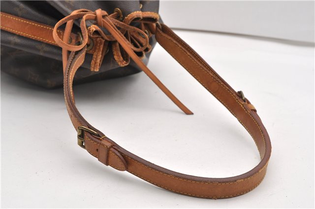 Authentic Louis Vuitton Monogram Noe Shoulder Drawstring Bag M42224 LV 1143G
