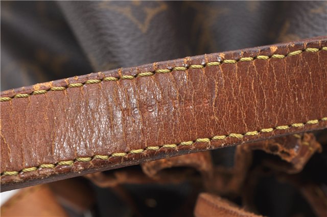 Authentic Louis Vuitton Monogram Noe Shoulder Drawstring Bag M42224 LV 1143G