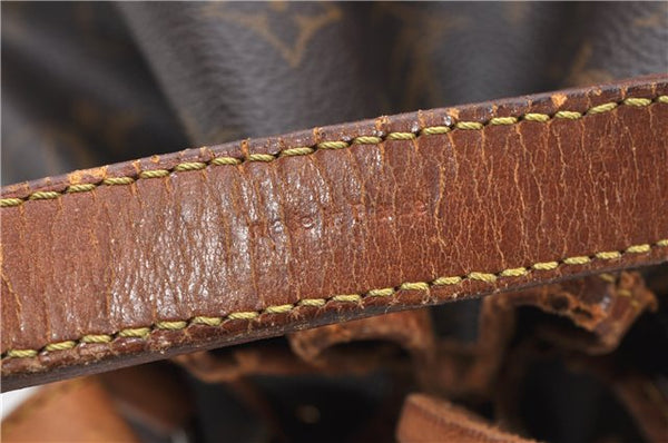 Authentic Louis Vuitton Monogram Noe Shoulder Drawstring Bag M42224 LV 1143G