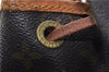 Authentic Louis Vuitton Monogram Noe Shoulder Drawstring Bag M42224 LV 1143G