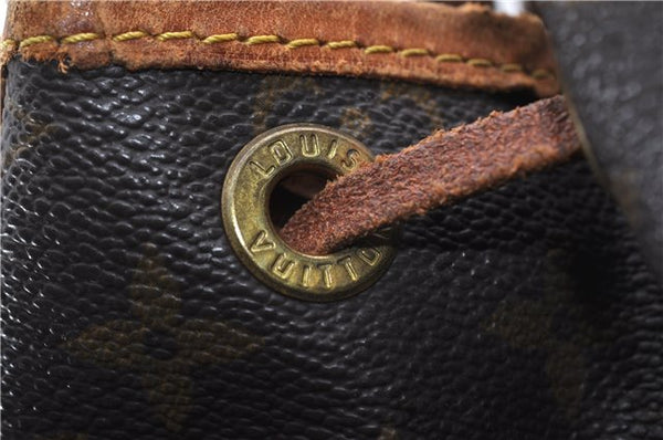 Authentic Louis Vuitton Monogram Noe Shoulder Drawstring Bag M42224 LV 1143G