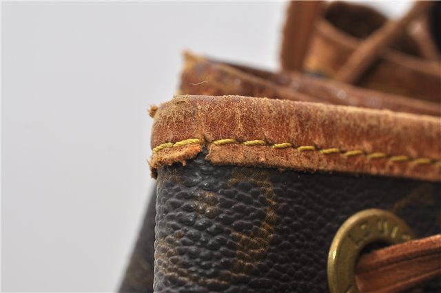 Authentic Louis Vuitton Monogram Noe Shoulder Drawstring Bag M42224 LV 1143G