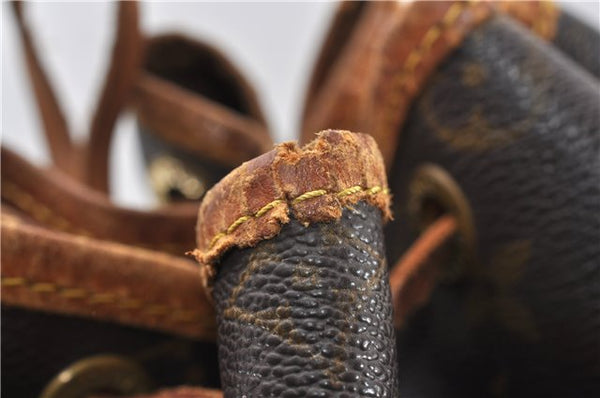 Authentic Louis Vuitton Monogram Noe Shoulder Drawstring Bag M42224 LV 1143G