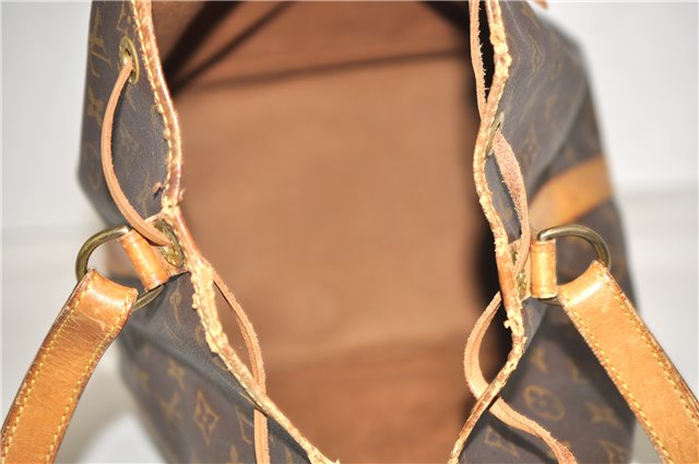 Authentic Louis Vuitton Monogram Noe Shoulder Drawstring Bag M42224 LV 1143G