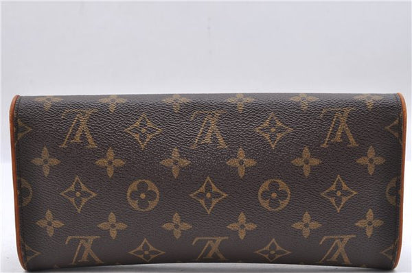 Authentic Louis Vuitton Monogram Pochette Twin GM Shoulder Bag M51852 LV 1144D