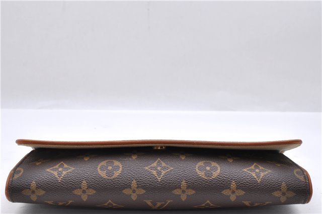 Authentic Louis Vuitton Monogram Pochette Twin GM Shoulder Bag M51852 LV 1144D