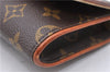 Authentic Louis Vuitton Monogram Pochette Twin GM Shoulder Bag M51852 LV 1144D