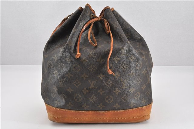 Authentic Louis Vuitton Monogram Noe Shoulder Drawstring Bag M42224 LV 1144G