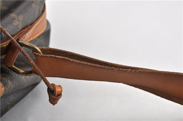 Authentic Louis Vuitton Monogram Noe Shoulder Drawstring Bag M42224 LV 1144G