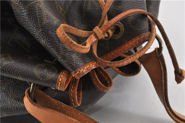 Authentic Louis Vuitton Monogram Noe Shoulder Drawstring Bag M42224 LV 1144G