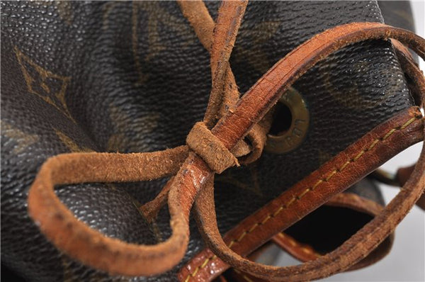 Authentic Louis Vuitton Monogram Noe Shoulder Drawstring Bag M42224 LV 1144G