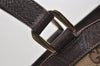 Authentic GUCCI Abbey Tote Hand Bag GG Canvas Leather 141472 Brown 1144I