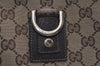 Authentic GUCCI Abbey Tote Hand Bag GG Canvas Leather 141472 Brown 1144I