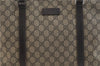 Authentic GUCCI Shoulder Tote Bag GG PVC Leather 114595 Brown 1145D