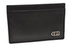 Authentic GUCCI Vintage Card Case Purse Leather 106658 Black 1146I